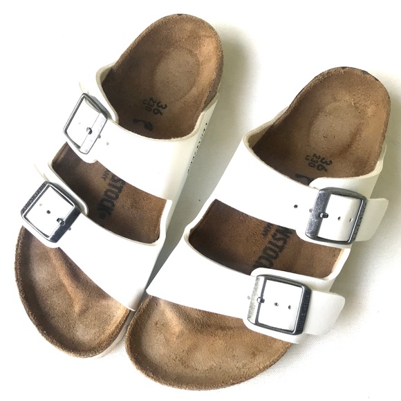 white birkenstocks size 36